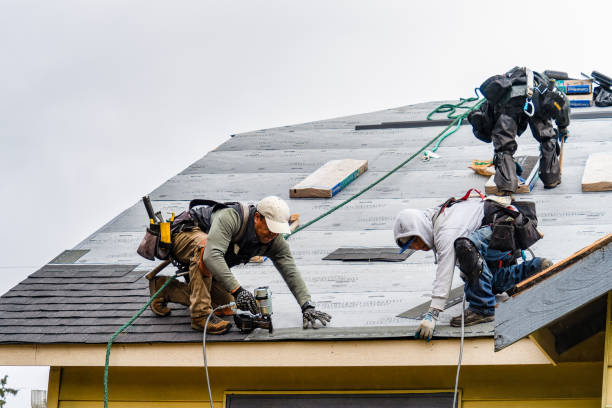 Professional Flat Roof Repair technician working in Oxford, CT
